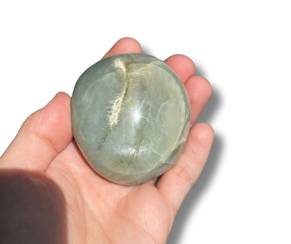 Chunky Green Moonstone Palm B