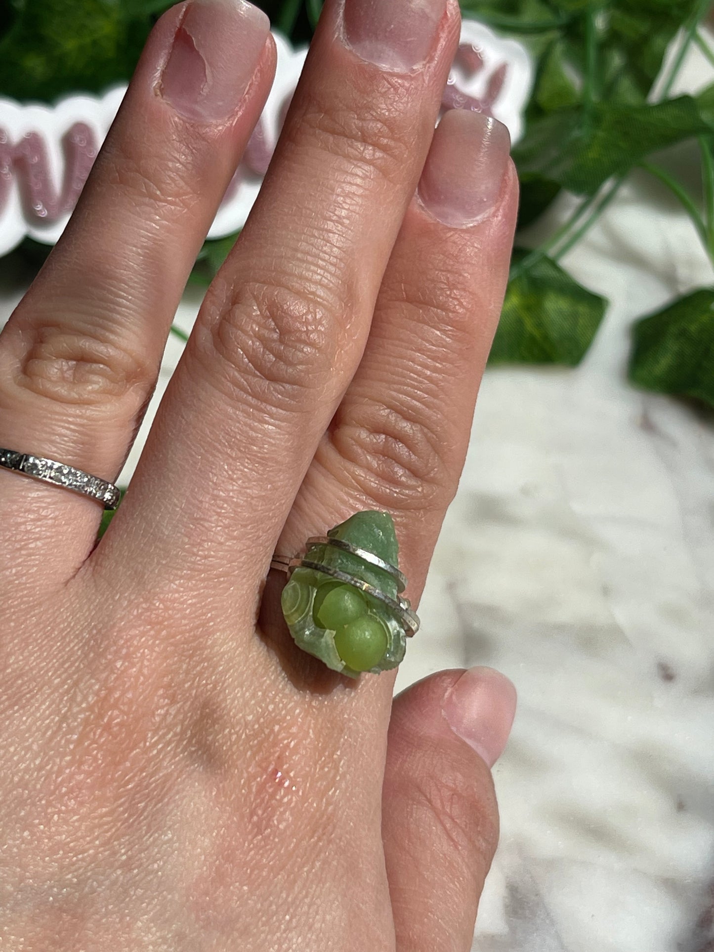 Hand Wrapped Crystal Rings