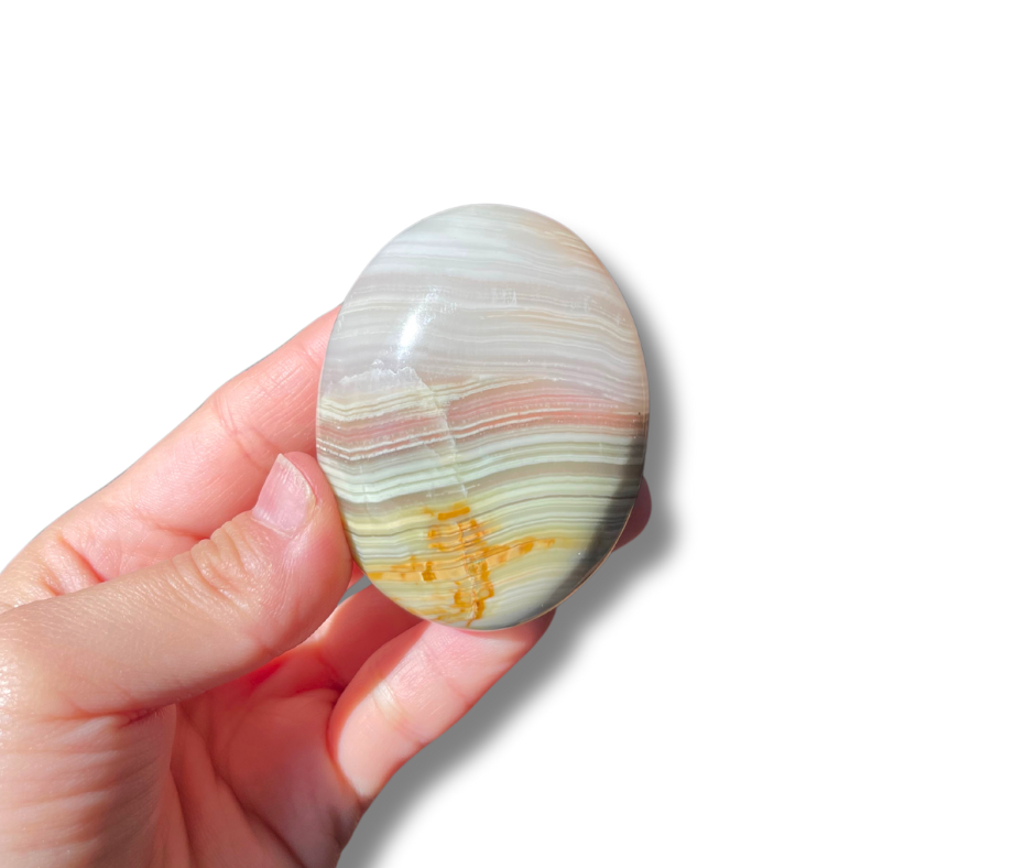 Pink Banded Onyx Palm A