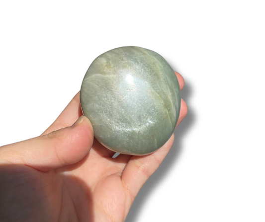 Chunky Green Moonstone Palm B