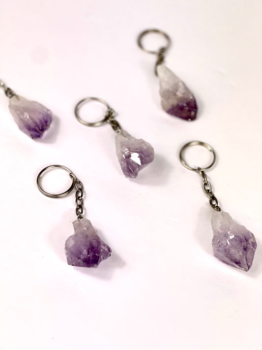 Amethyst Root Keychain