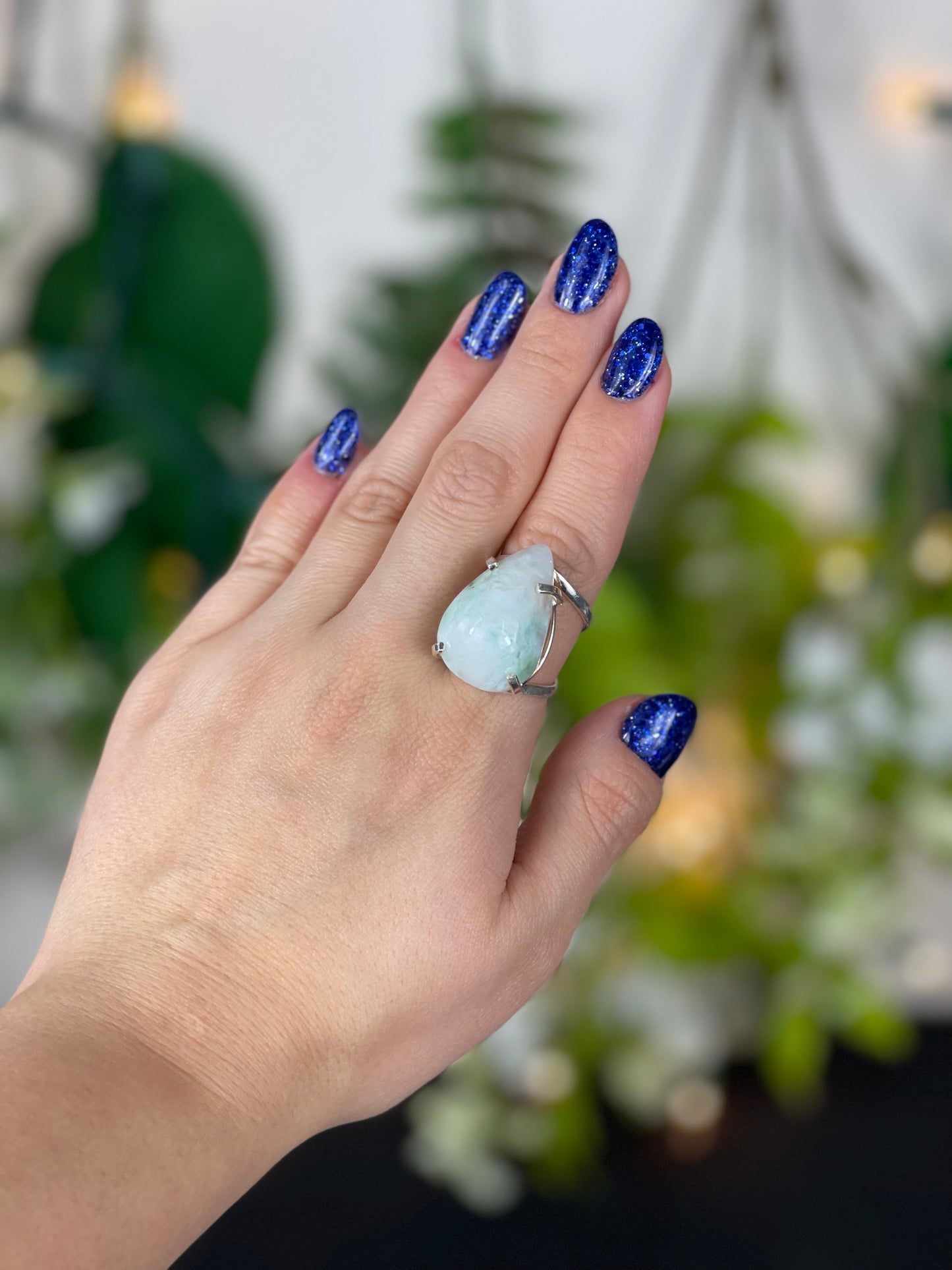 Larimar Adjustable Rings