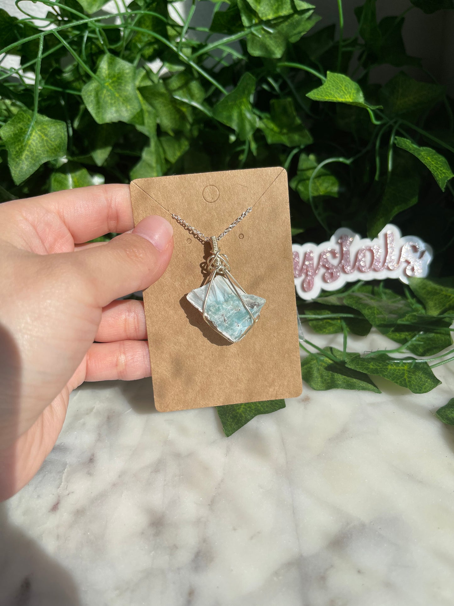 Hand Wrapped Crystal Necklaces