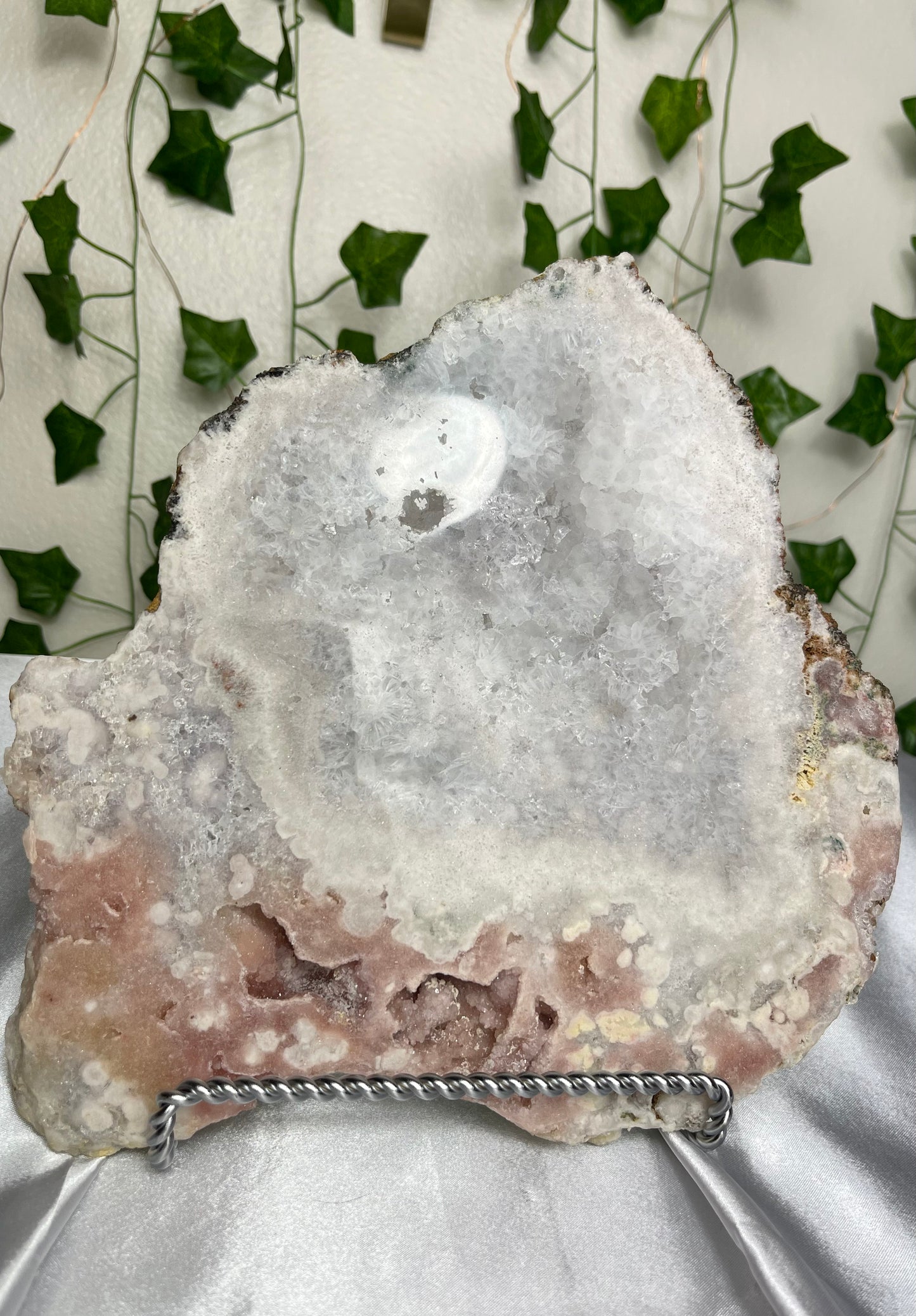 Large Druzy/Gemmy Pink Amethyst Slab