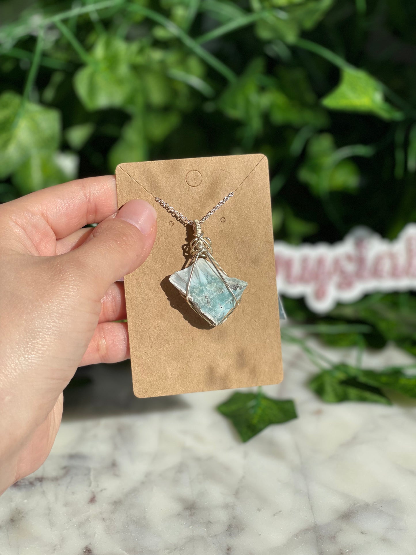 Hand Wrapped Crystal Necklaces