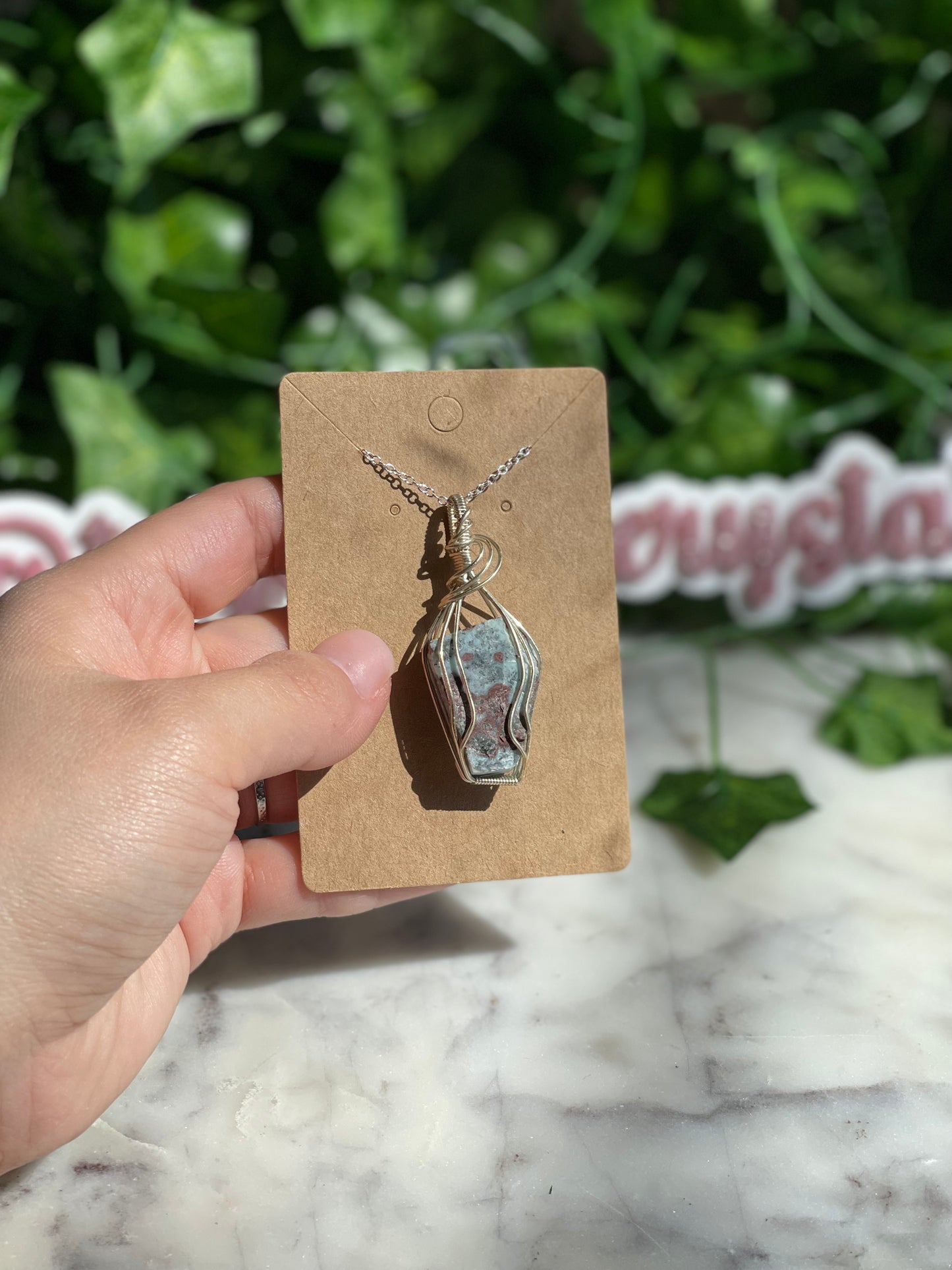 Hand Wrapped Crystal Necklaces