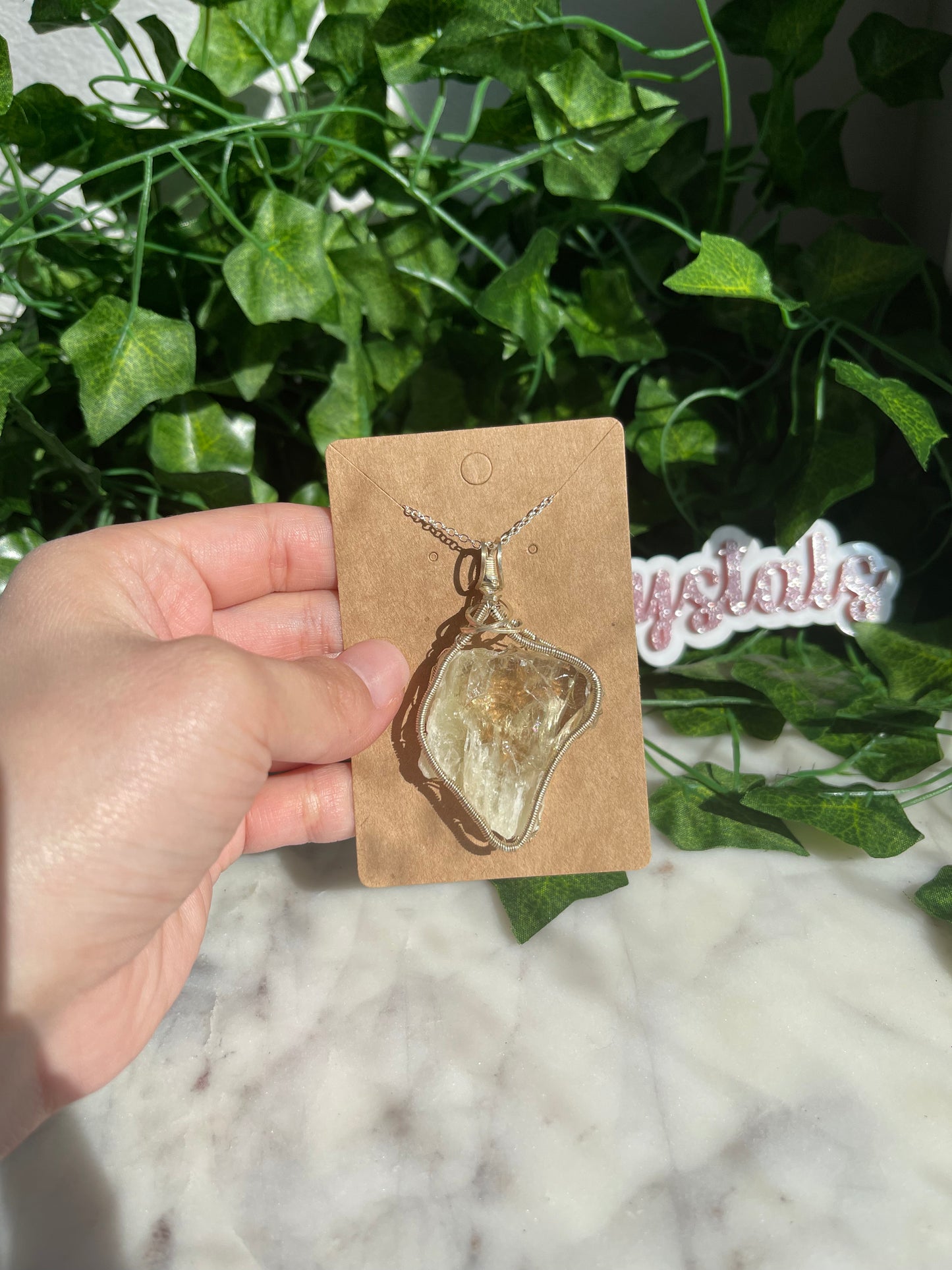 Hand Wrapped Crystal Necklaces