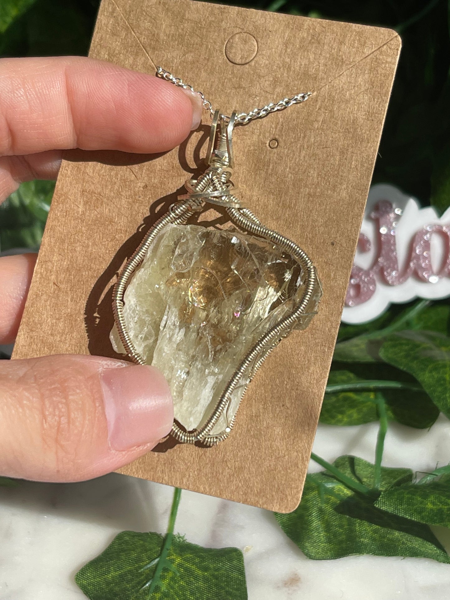 Hand Wrapped Crystal Necklaces