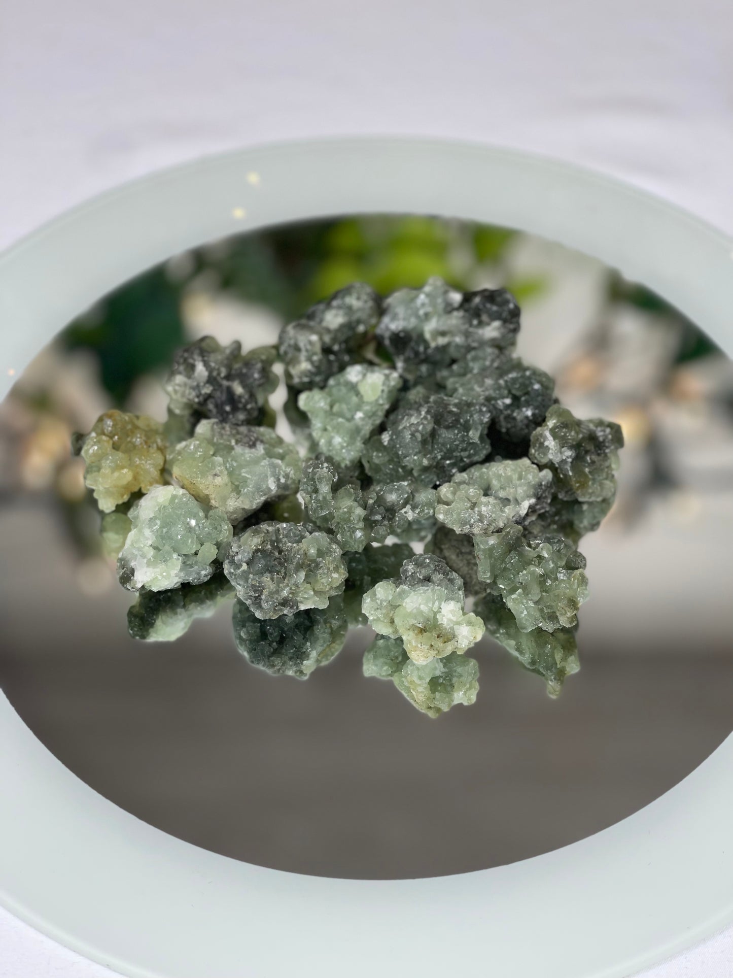 Mini Prehnite Clusters