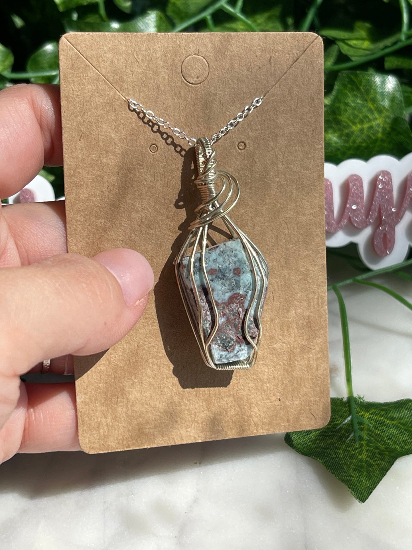 Hand Wrapped Crystal Necklaces