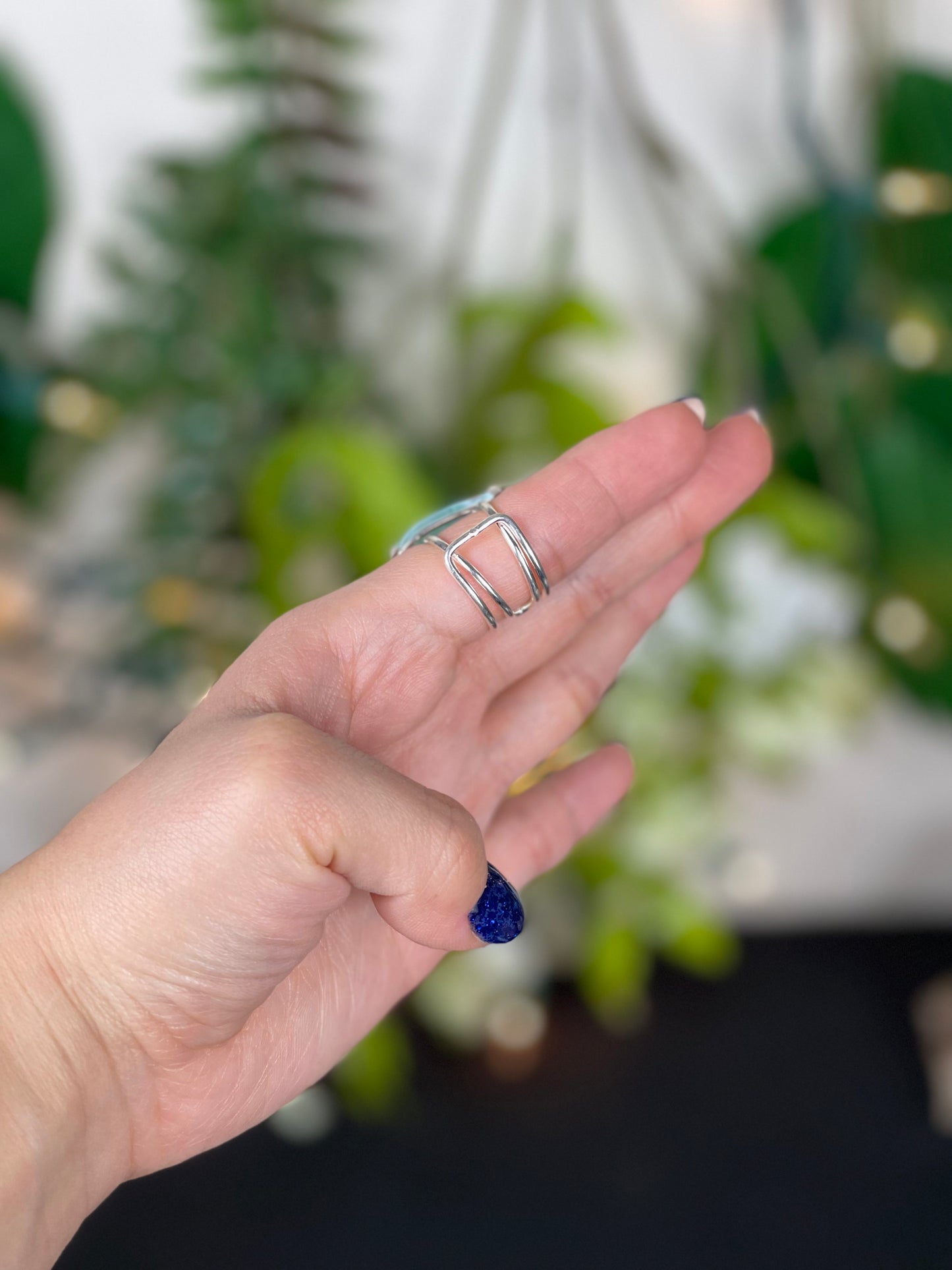 Larimar Adjustable Rings